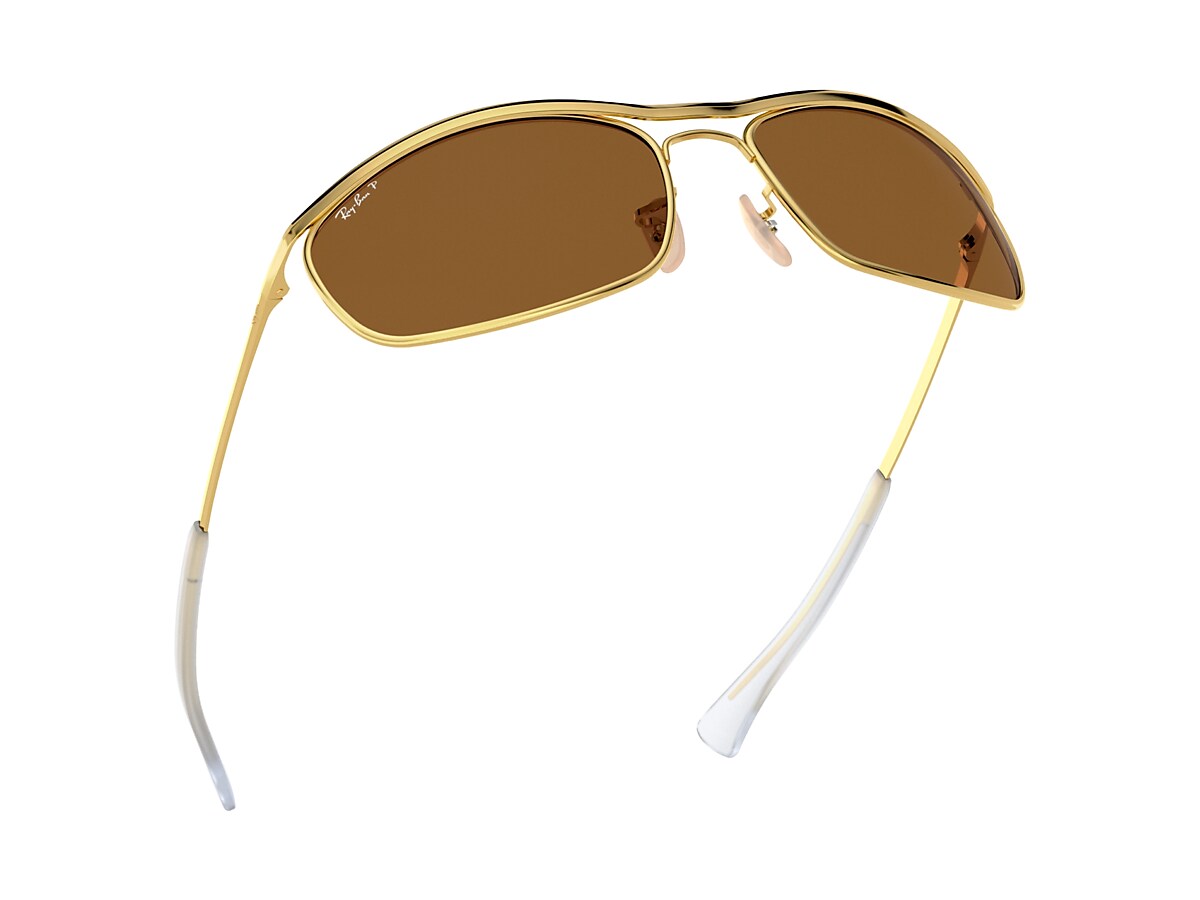 Beschrijving einde Geheim Olympian I Deluxe Sunglasses in Gold and Brown | Ray-Ban®