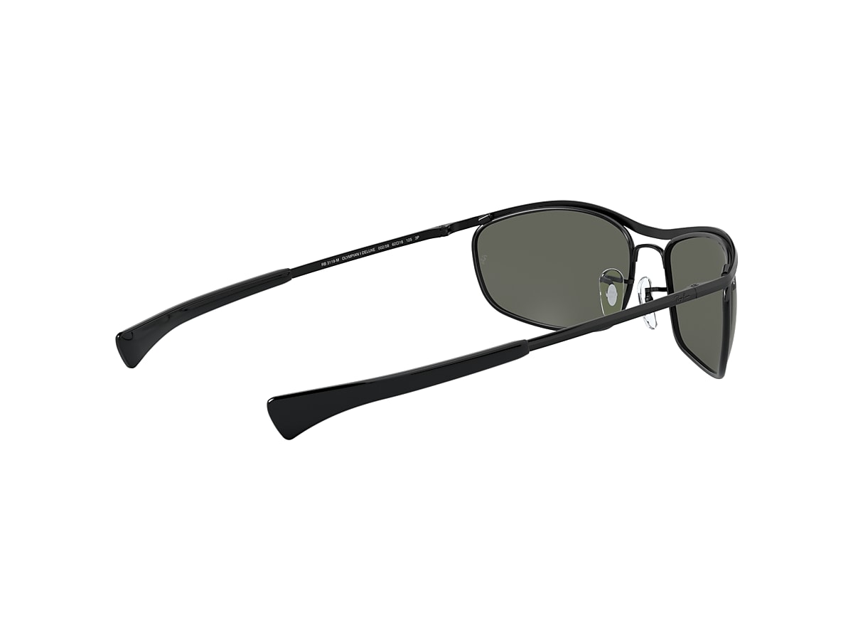 OLYMPIAN I DELUXE Sunglasses in Black and G-15 Green - RB3119M