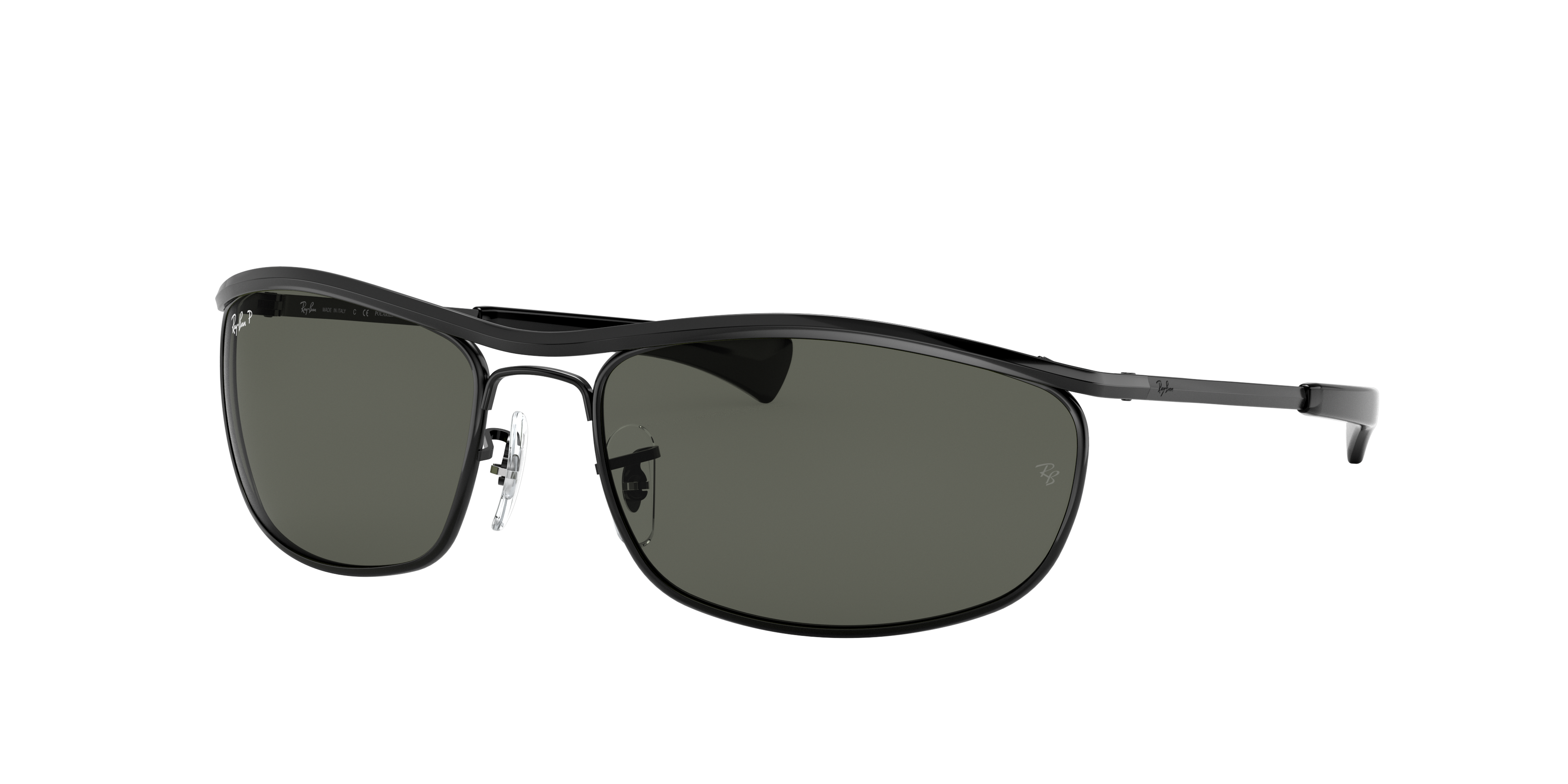 Ray-Ban Rb3119m Unisex Polarised Wrap Sunglasses in Black/Grey Black Womens Accessories Sunglasses 