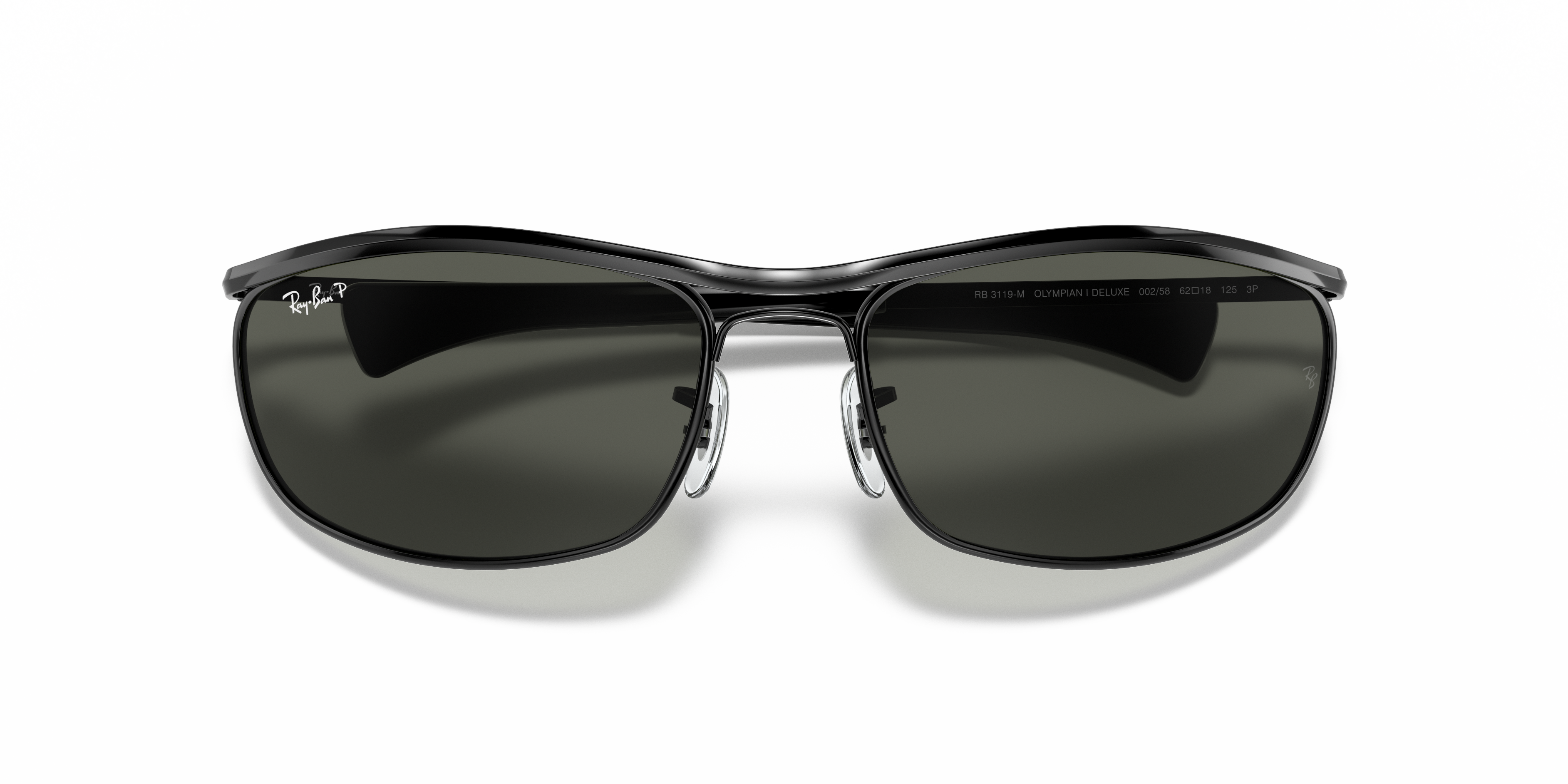 Olympian I Deluxe Sunglasses in Black and Green | Ray-Ban®