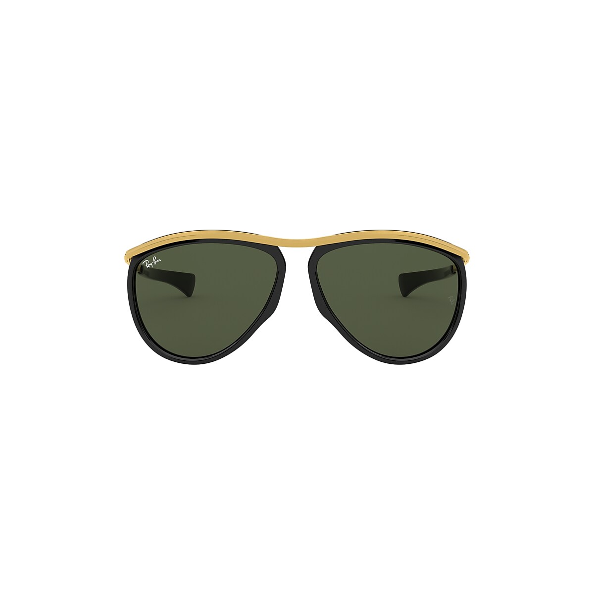 AVIATOR OLYMPIAN Sunglasses in Black and Green - Ray-Ban