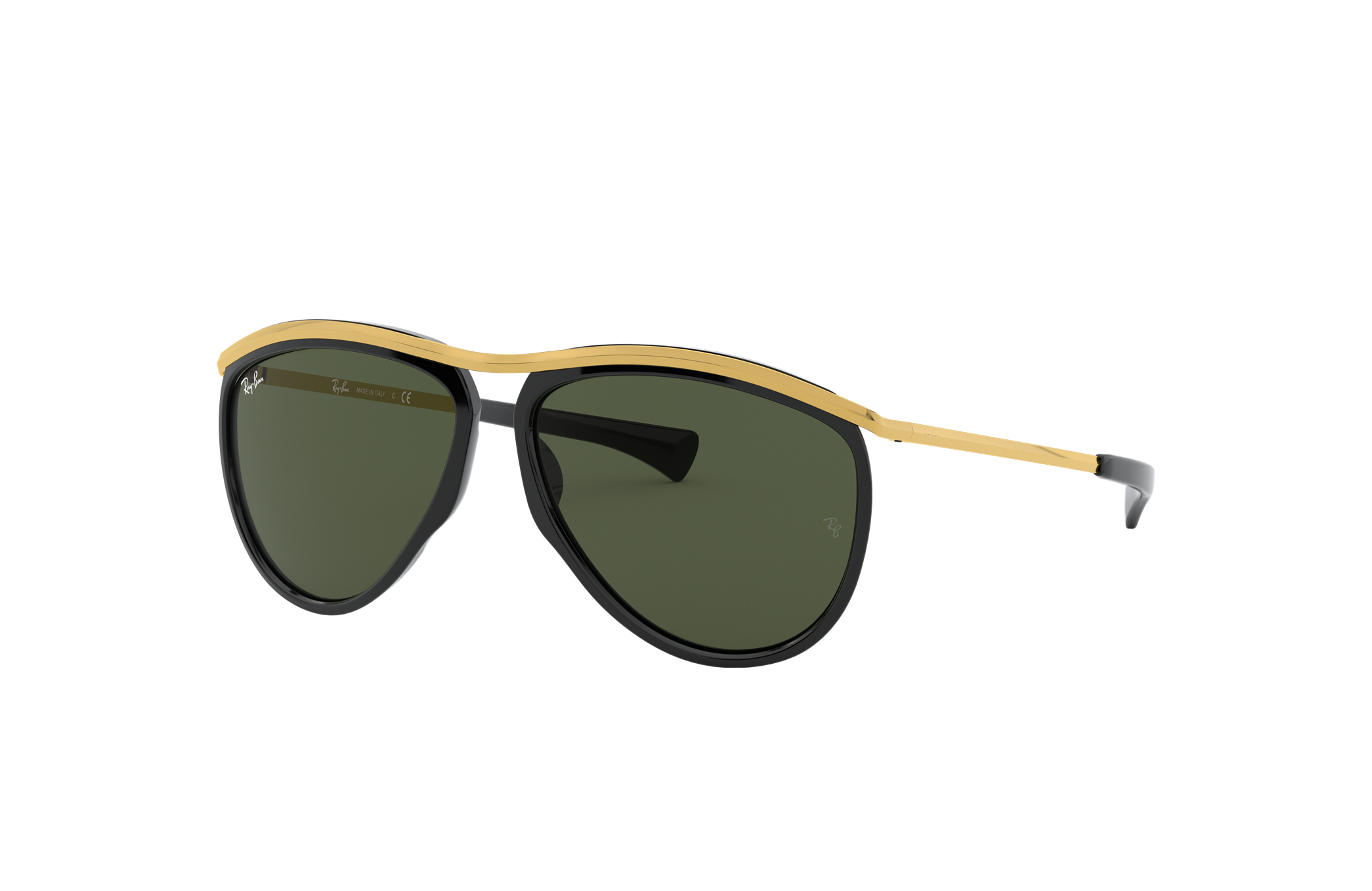 ray ban olympian aviator black