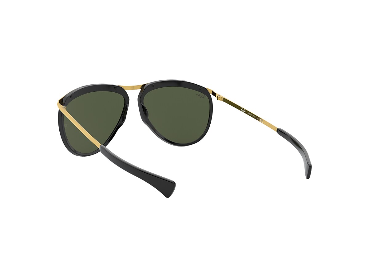 Ray-Ban Sunglasses Aviator Olympian Gold Frame Green Lenses