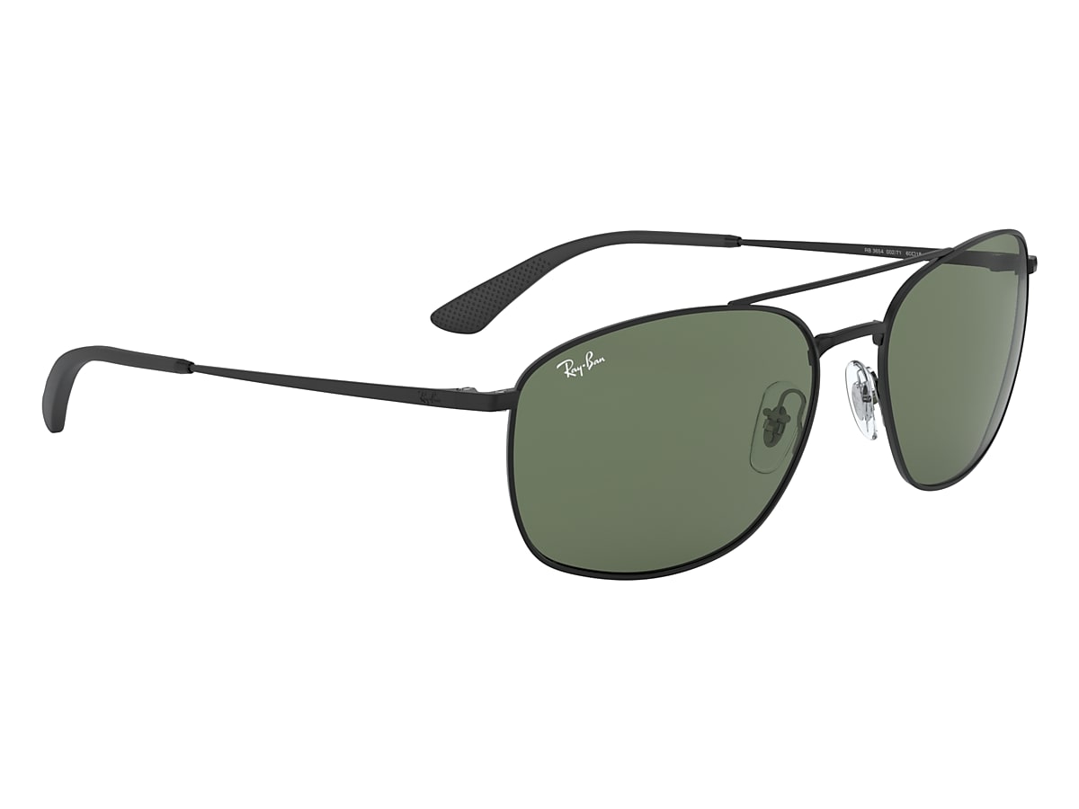 Rb3654 Sunglasses in Black and Dark Green | Ray-Ban®