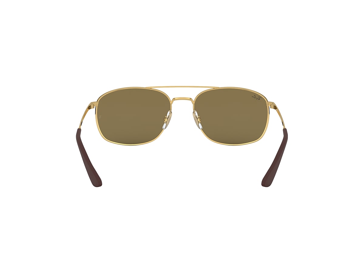 RB3654 Sunglasses in Gold and Dark Brown - RB3654 | Ray-Ban® US