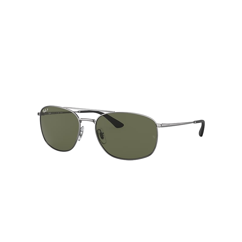 Ray-Ban Rb3654 Sunglasses Gunmetal Frame Green Lenses Polarized 60-18