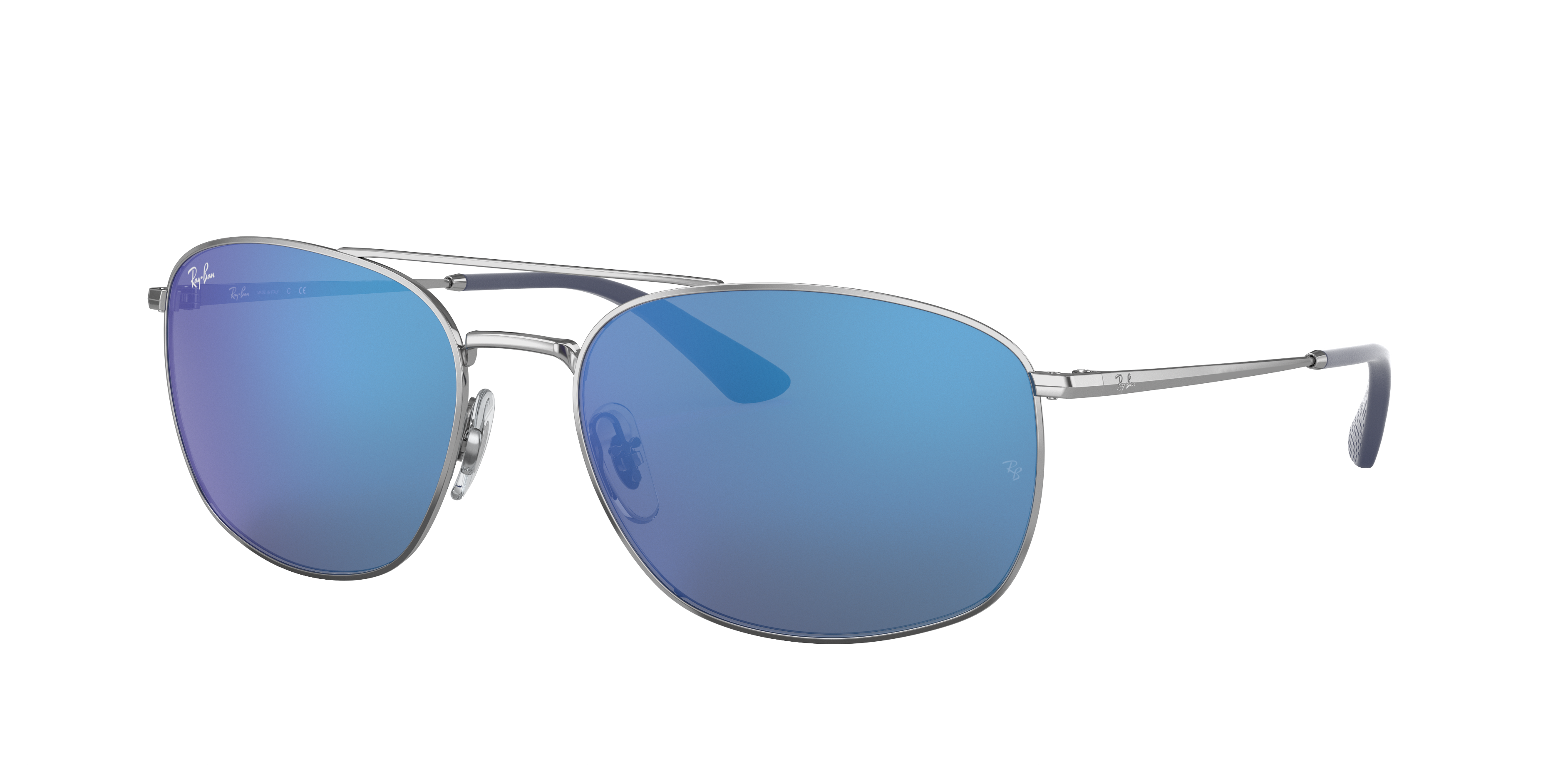 Rb3654 Sunglasses in Silver and Blue 