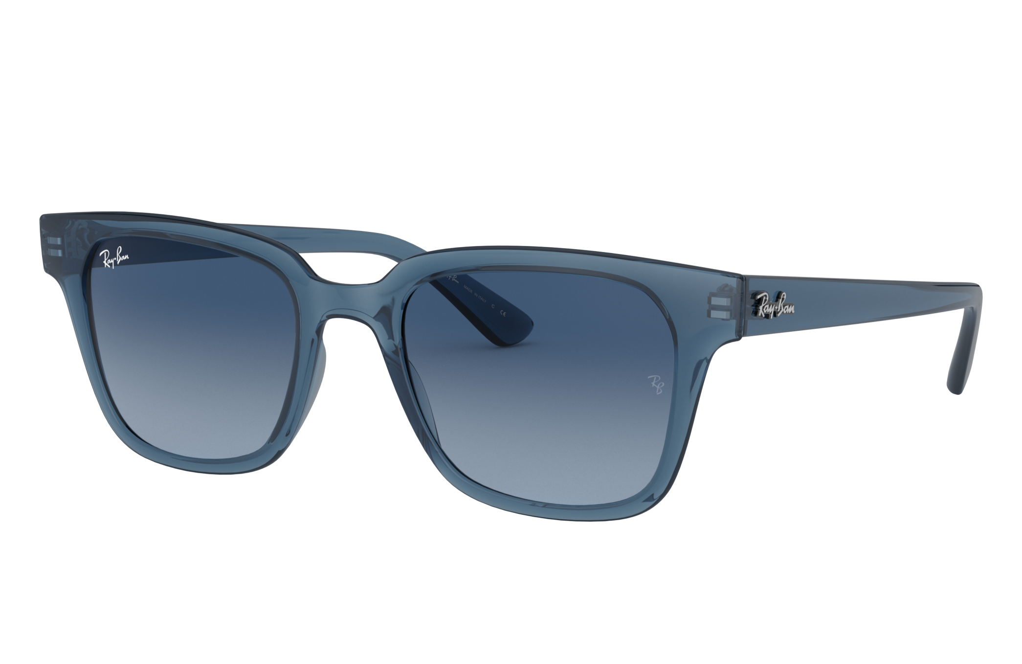 ray ban blue gray lens