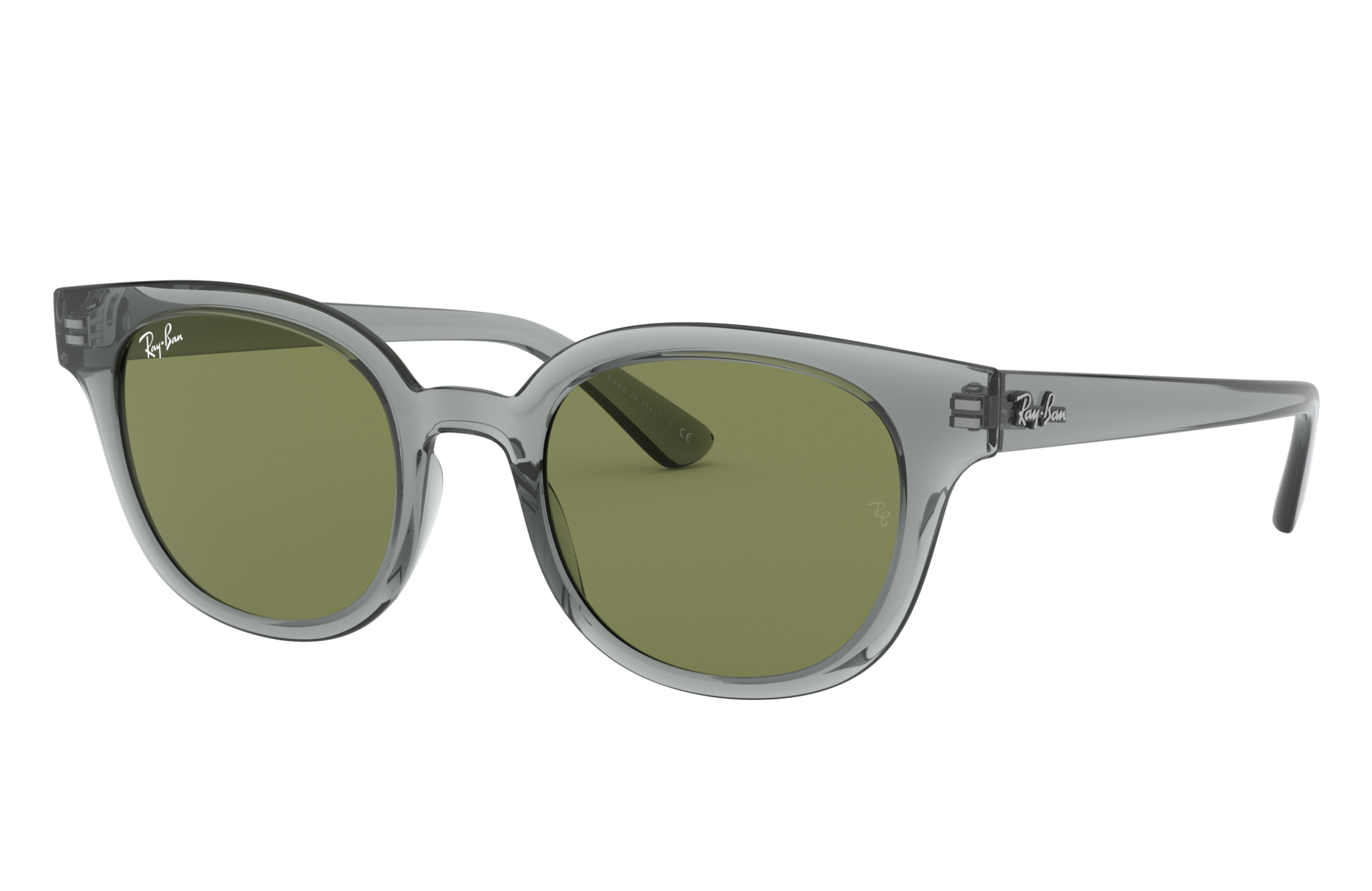 Rb4324 Sunglasses in Transparent Grey and Light Green | Ray-Ban®