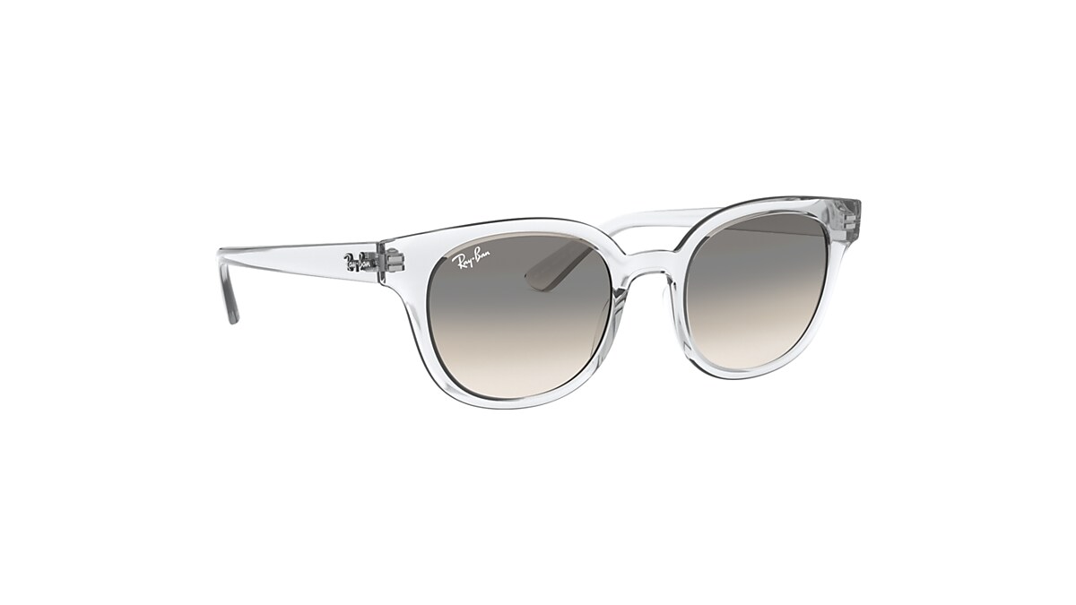 RB4324 Sunglasses in Transparent and Light Grey - RB4324