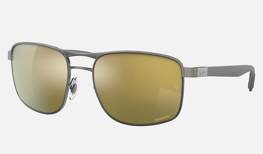RB3660CH CHROMANCE Sunglasses in Gunmetal and Green - RB3660CH