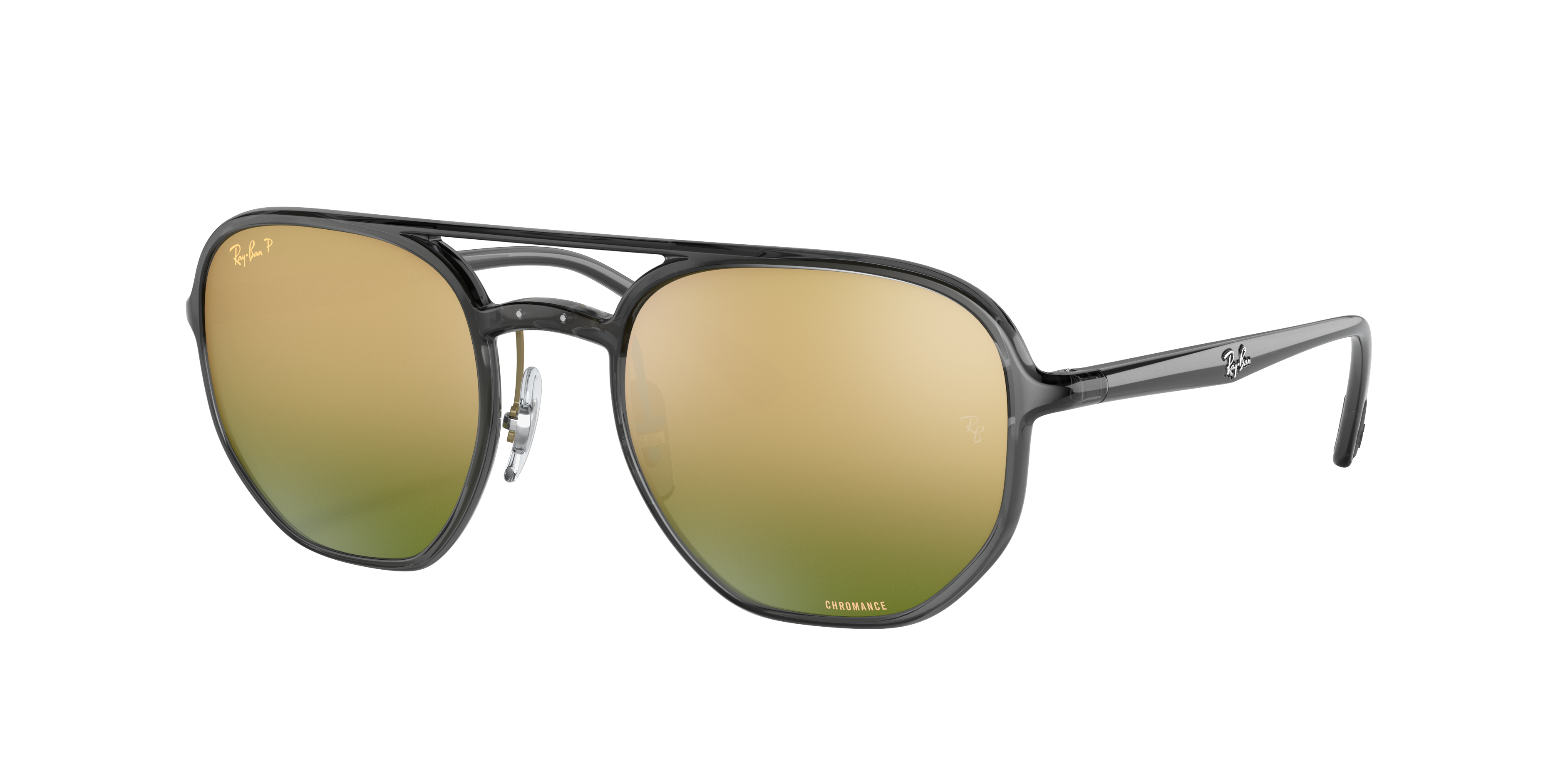 Uitpakken Jurassic Park Ellende Rb4321ch Chromance Sunglasses in Transparent Grey and Green | Ray-Ban®
