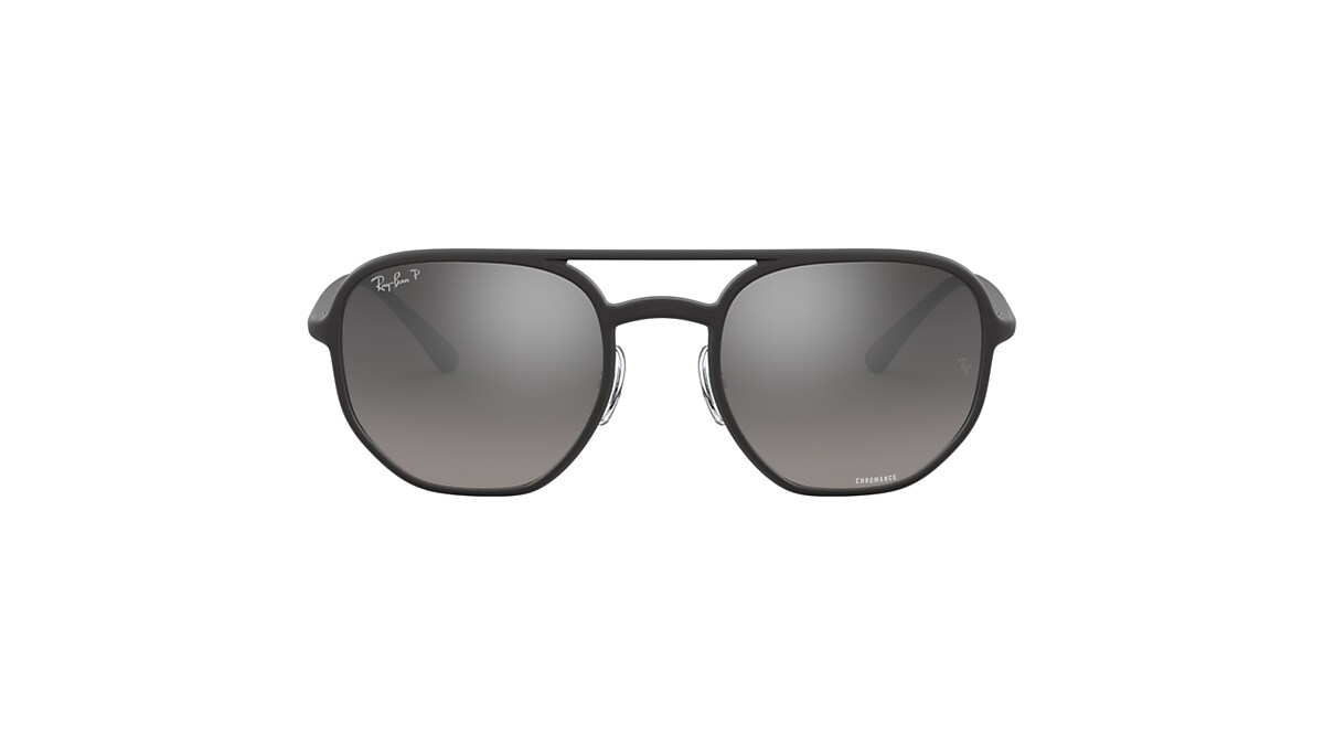 RB4321CH CHROMANCE Sunglasses in Black and Silver