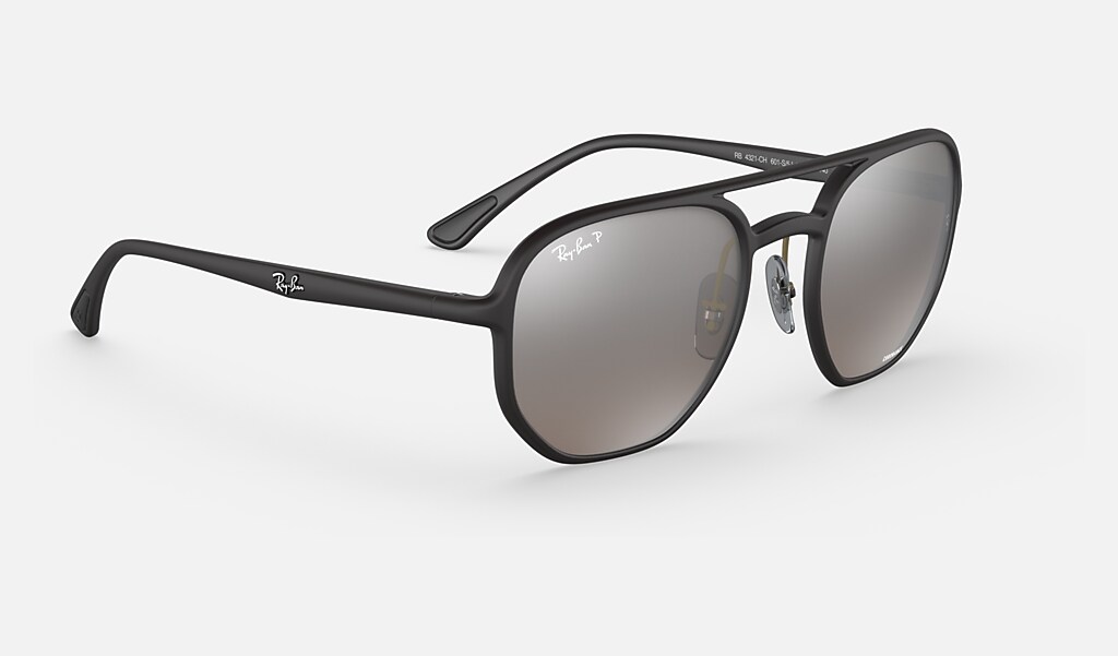 Rb4321ch Chromance Sunglasses in Black and Silver | Ray-Ban®