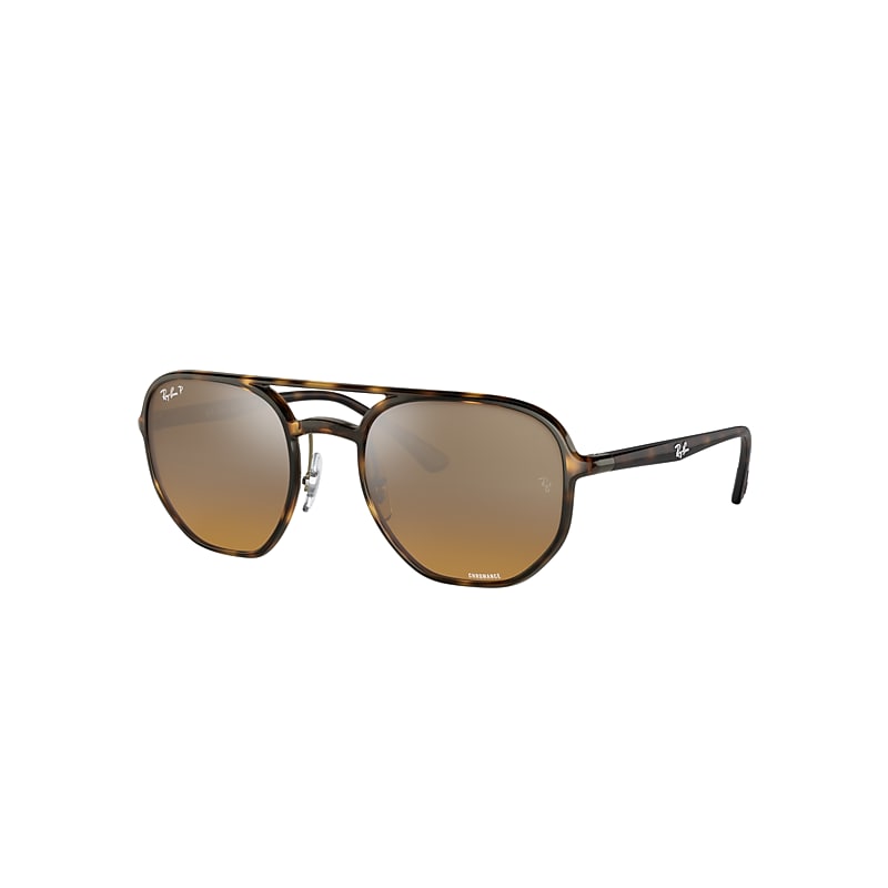 Ray-Ban Rb4321ch Chromance Sunglasses Tortoise Frame Brown Lenses Polarized 53-21