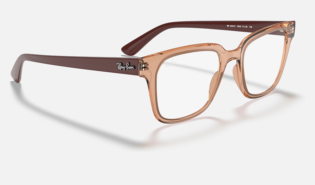 Rb4323v Optics Eyeglasses with Transparent Pink Frame | Ray-Ban®