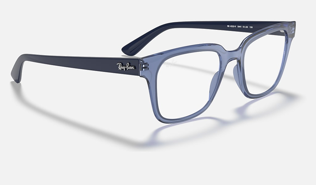 Rb4323v Optics Eyeglasses with Transparent Blue Frame | Ray-Ban®
