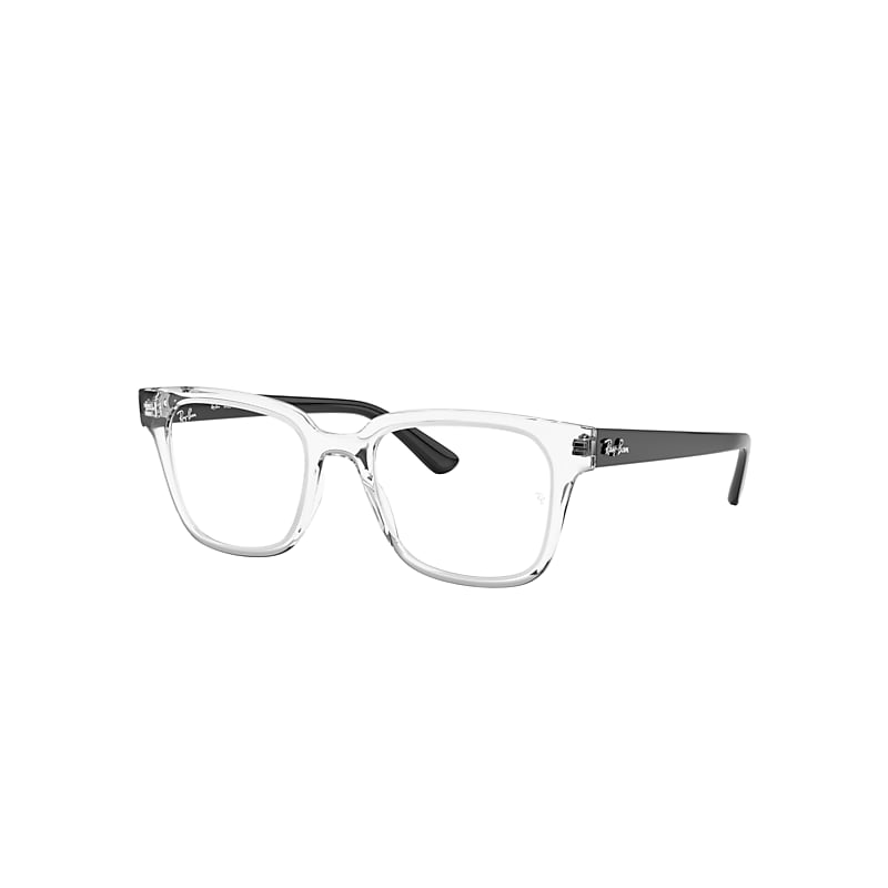Ray-Ban Rb4323v Optics Eyeglasses Black Frame Clear Lenses Polarized 51-20