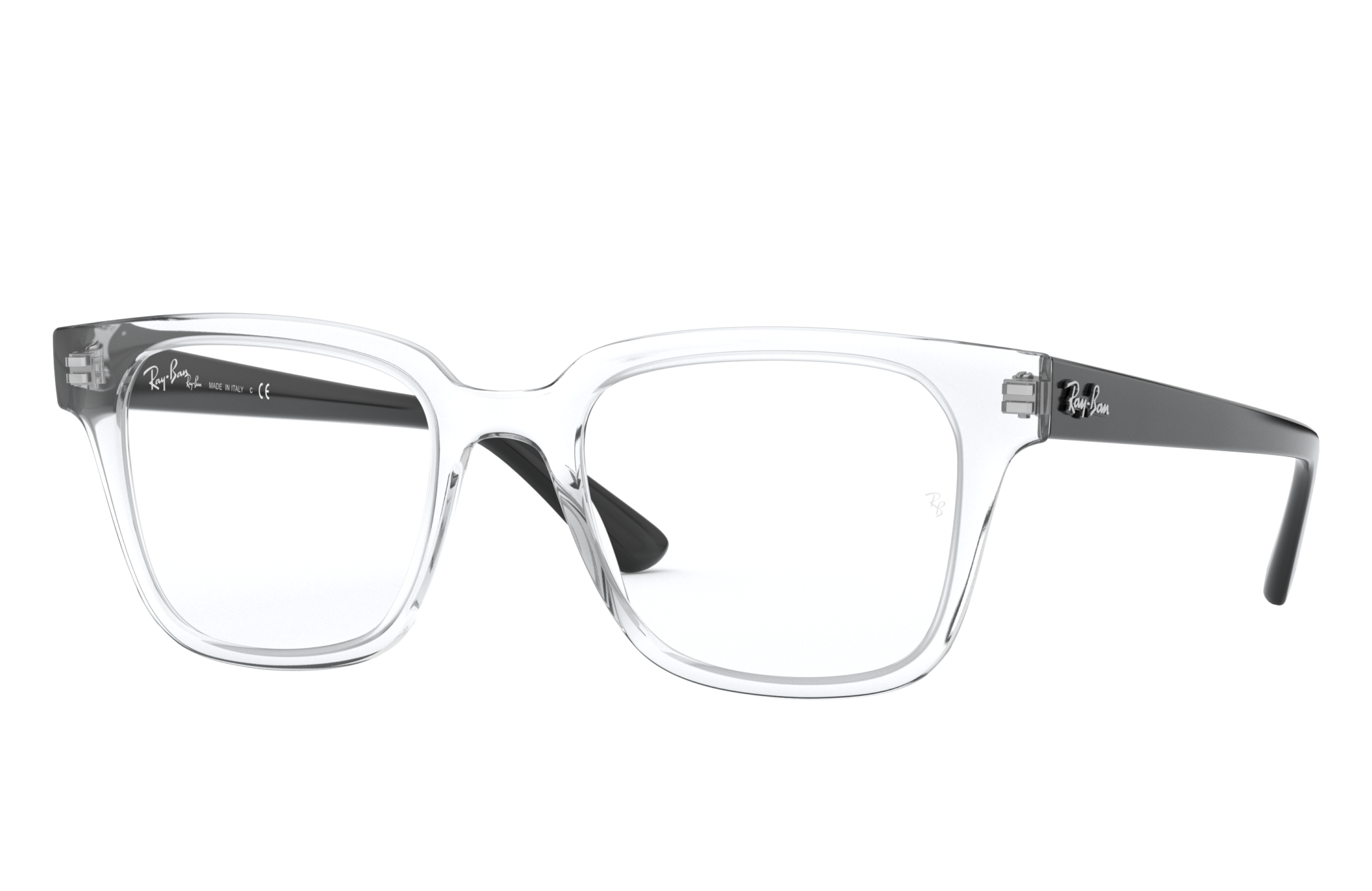 montura ray ban transparente