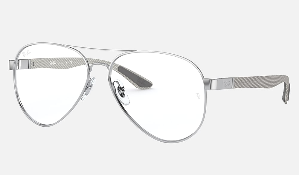 RB8420 Eyeglasses with Silver and Clear (58-14) - RB8420 | Ray-Ban