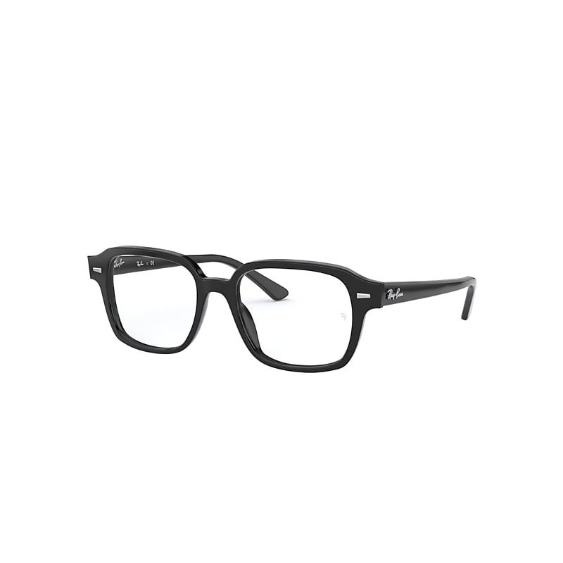 Ray-Ban Tucson Optics Eyeglasses Shiny Black Frame Clear Lenses Polarized 50-18