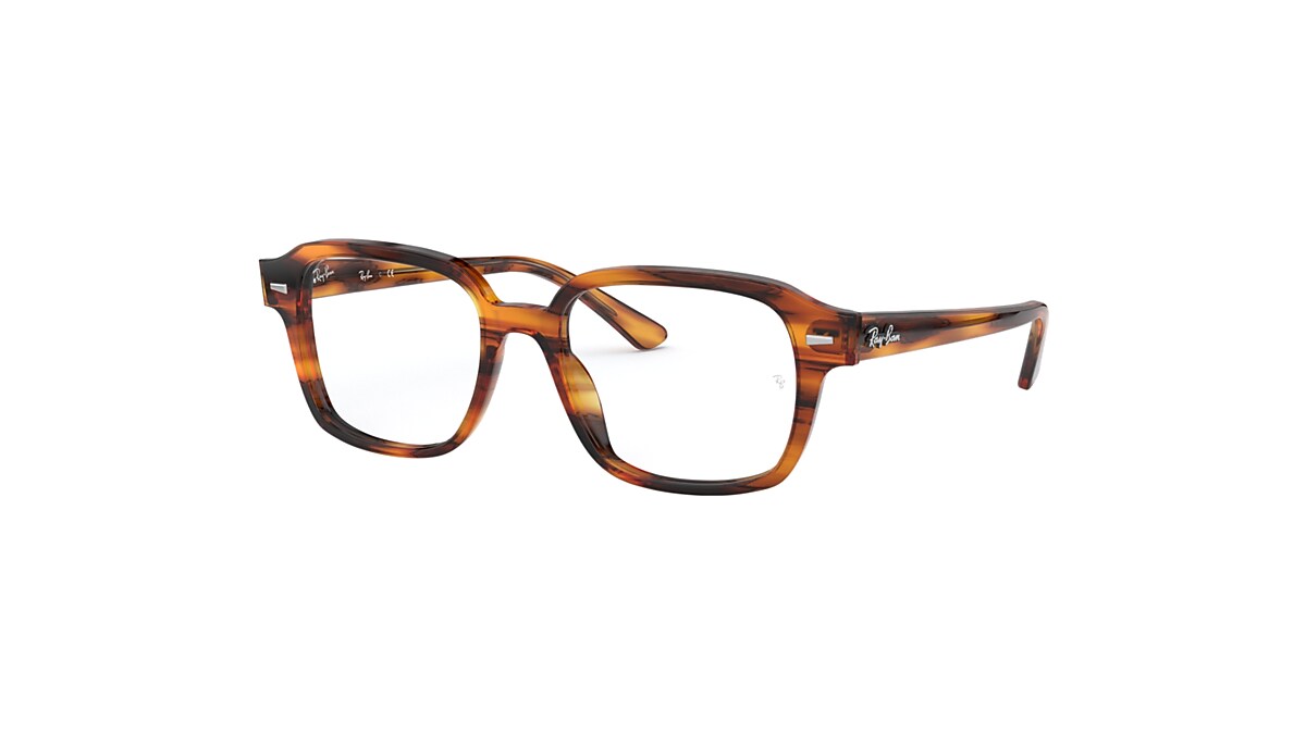 TUCSON OPTICS Eyeglasses with Striped Red Havana Frame 