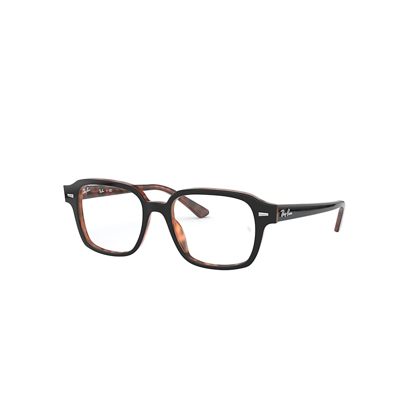 Ray-Ban Tucson Optics Eyeglasses Dark Brown Frame Clear Lenses Polarized 50-18
