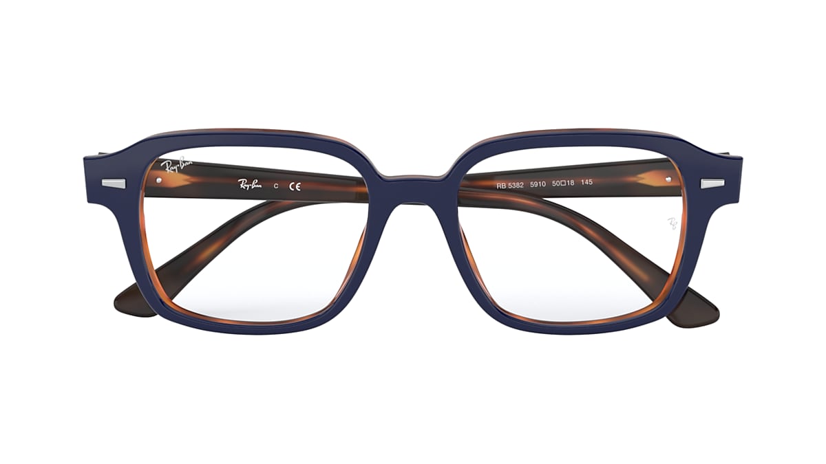 TUCSON OPTICS Eyeglasses with Blue On Havana Frame - Ray-Ban