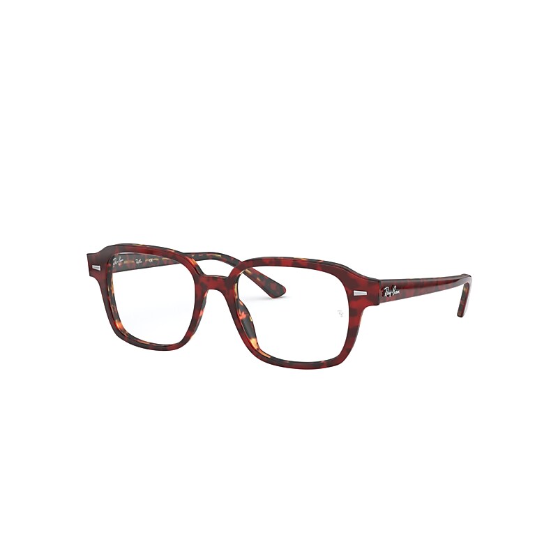 Ray-Ban Tucson Optics Eyeglasses Red Havana Frame Clear Lenses Polarized 50-18
