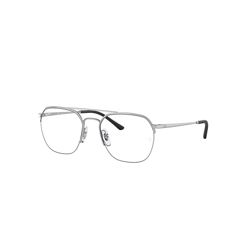 Ray-Ban Rb6444 Optics Eyeglasses Silver Frame Clear Lenses Polarized 51-18