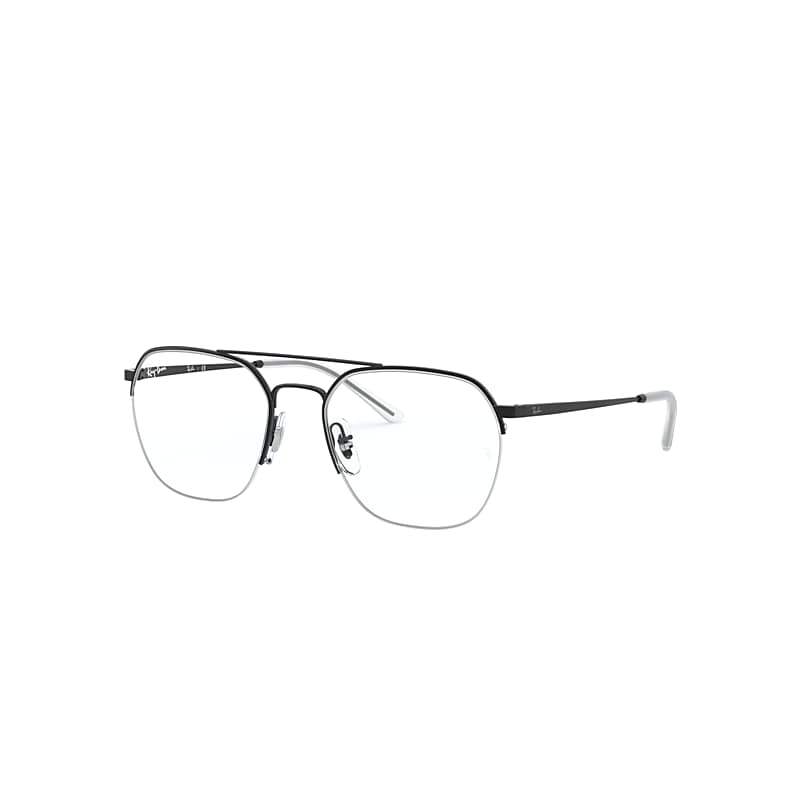 Ray-Ban Rb6444 Optics Eyeglasses Black Frame Clear Lenses 53-18
