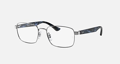 小物 RayBan RB6445 OPTICS Eyeglasses with Gunmetal and Clear (51-18) - RB6445