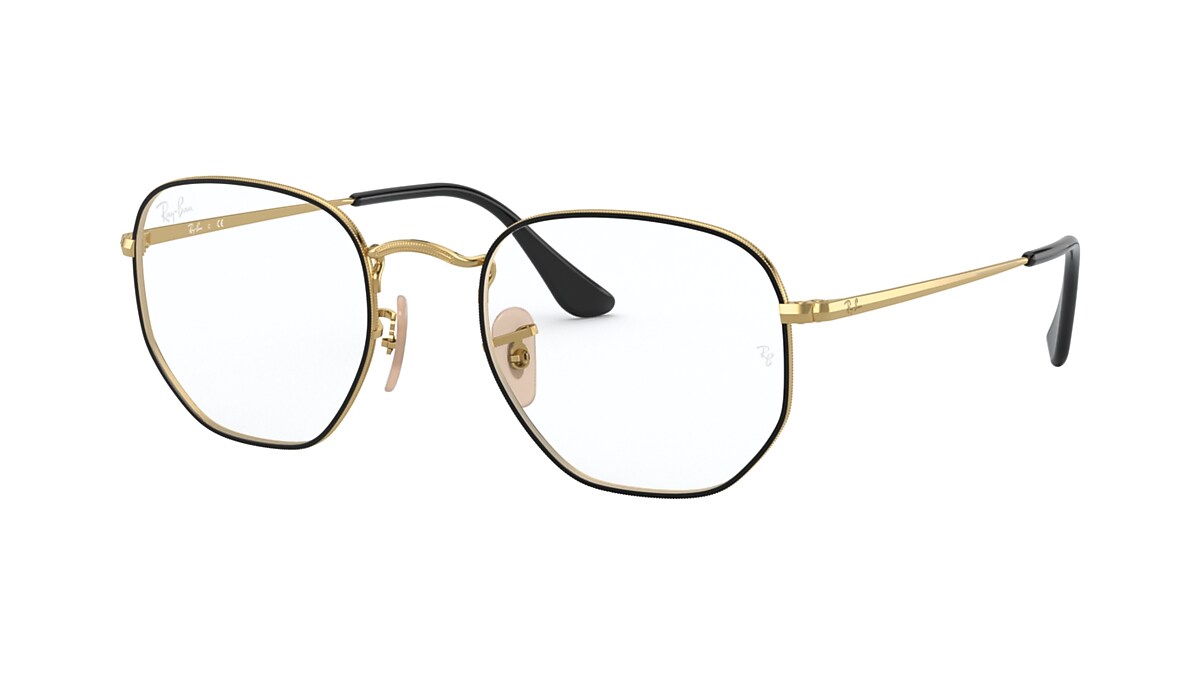 レイバン公式ストア】 Ray-Ban® HEXAGONAL OPTICS メガネ | ゴールド上 