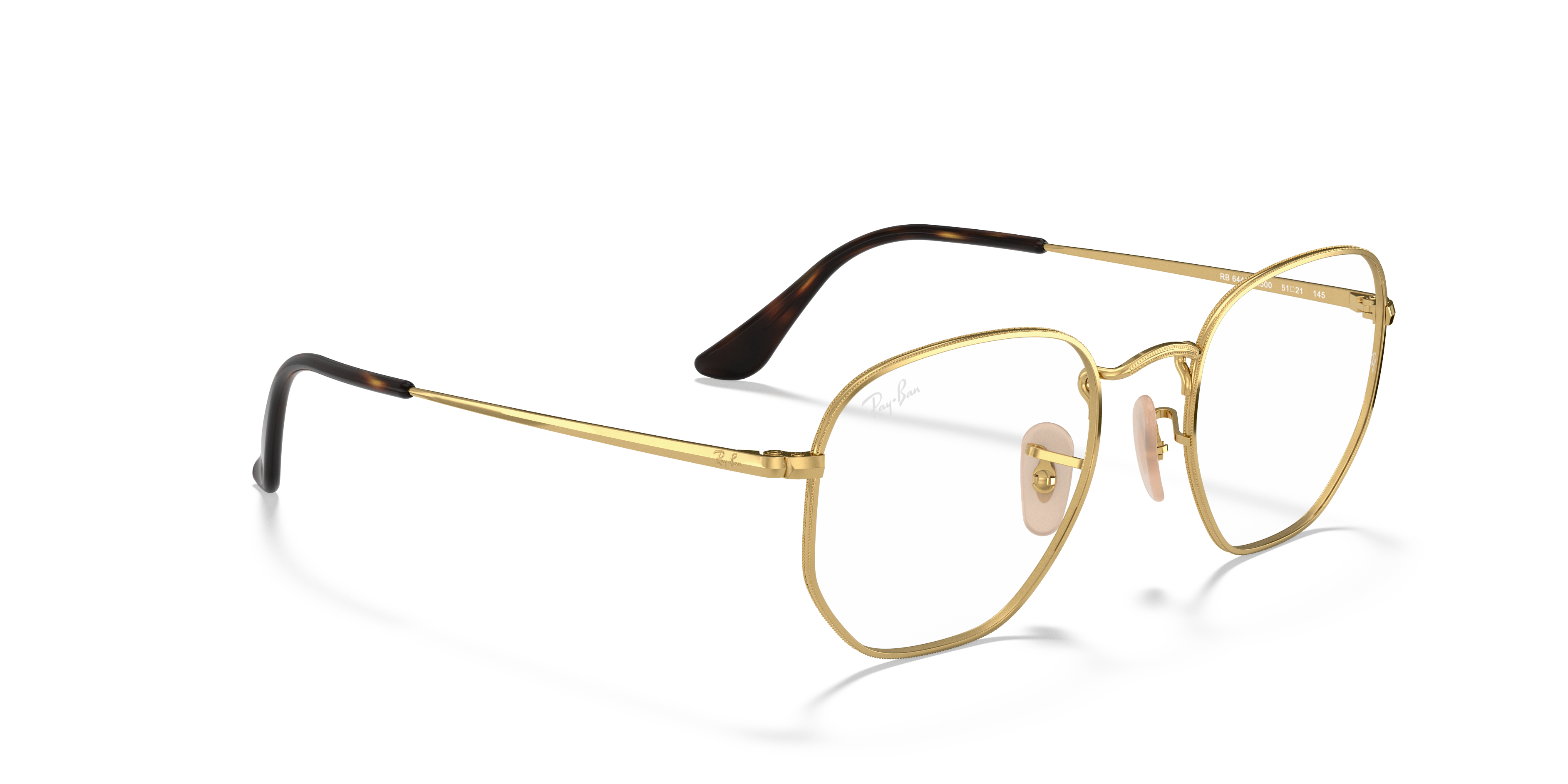 hexagonal ray ban eyeglasses