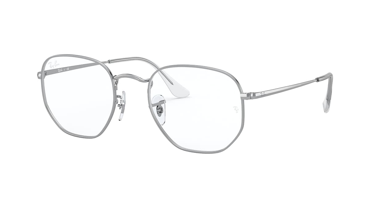 Hexagonal ray cheap ban silver