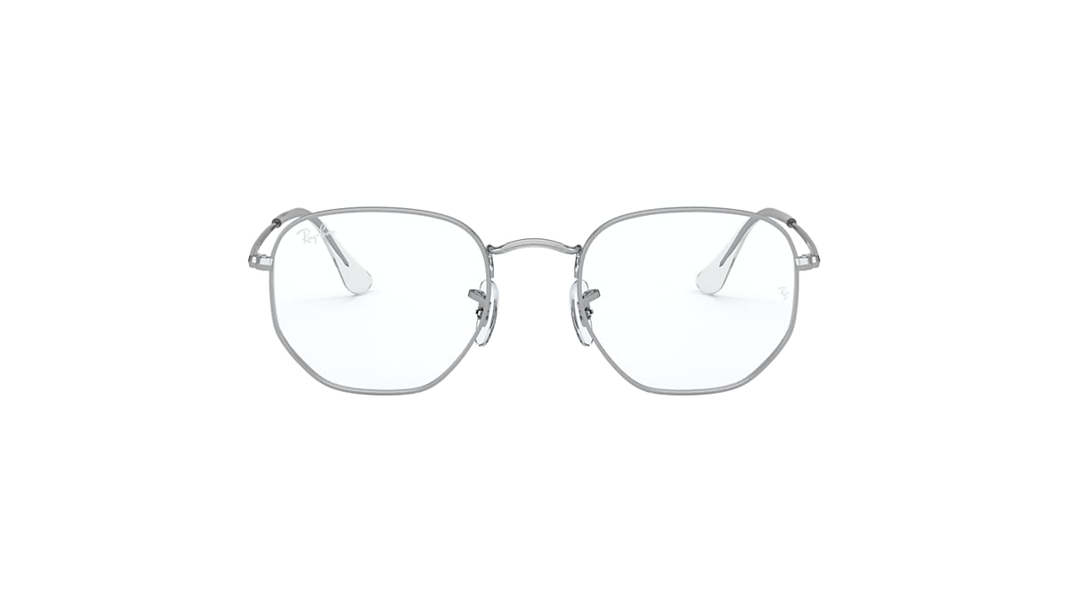 HEXAGONAL OPTICS Eyeglasses with Silver Frame - Ray-Ban