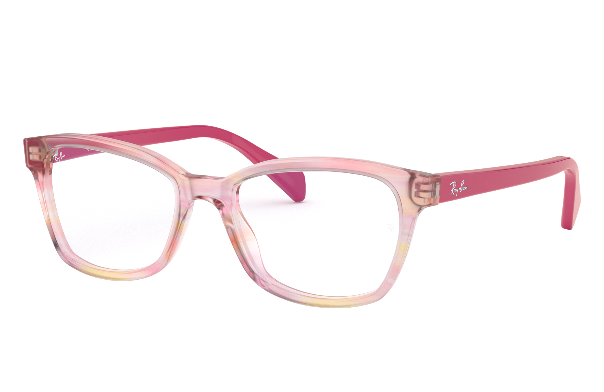 Rb1591 Optics Kids Eyeglasses with Striped Fuxia Frame | Ray-Ban®