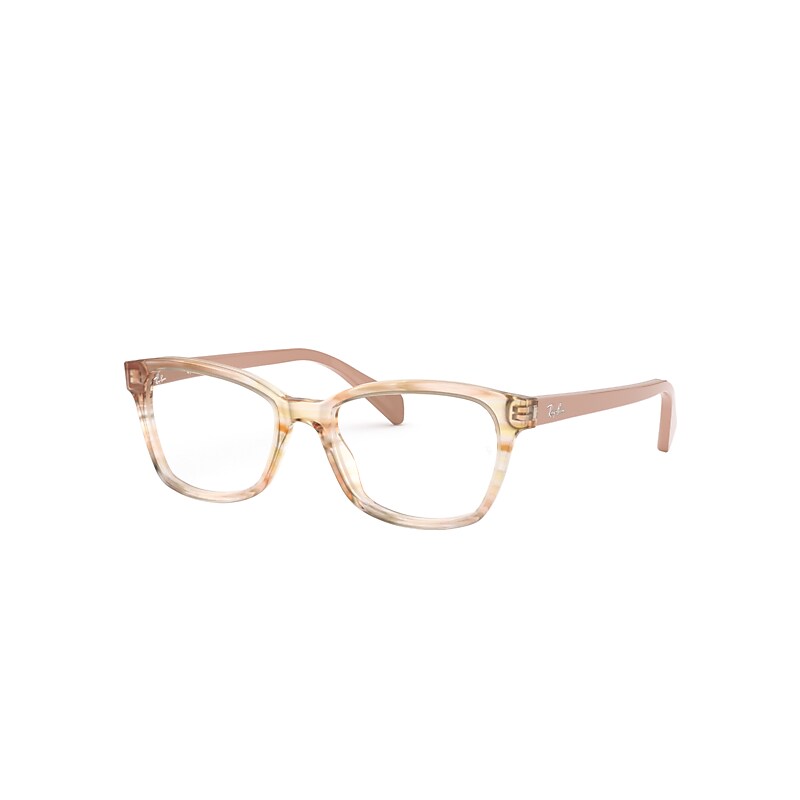 Ray-Ban Rb1591 Optics Kids Eyeglasses Beige Frame Clear Lenses Polarized 46-16