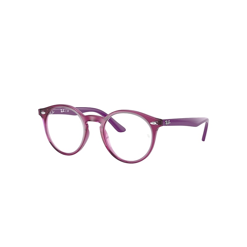 Ray-Ban Rb1594 Optics Kids Eyeglasses Violet Frame Clear Lenses Polarized 44-19