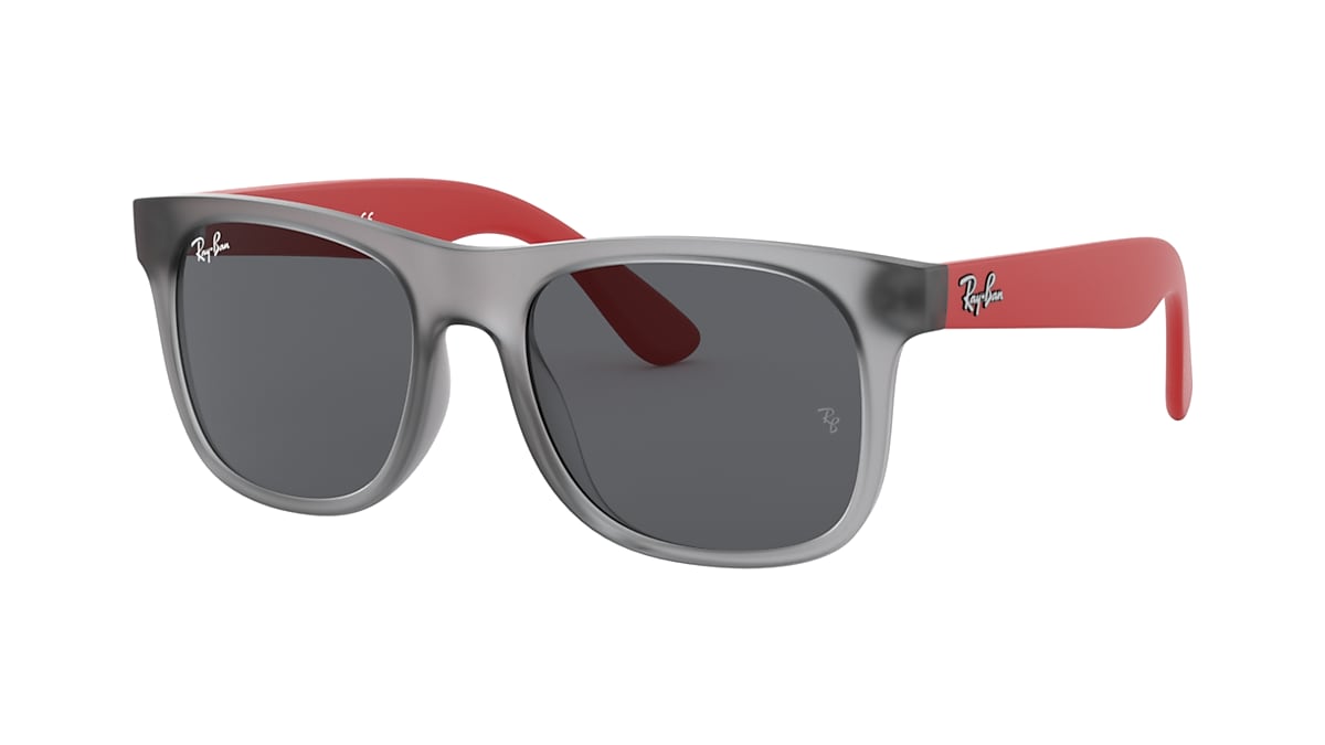 JUSTIN KIDS Sunglasses in Transparent Grey and Grey - Ray-Ban