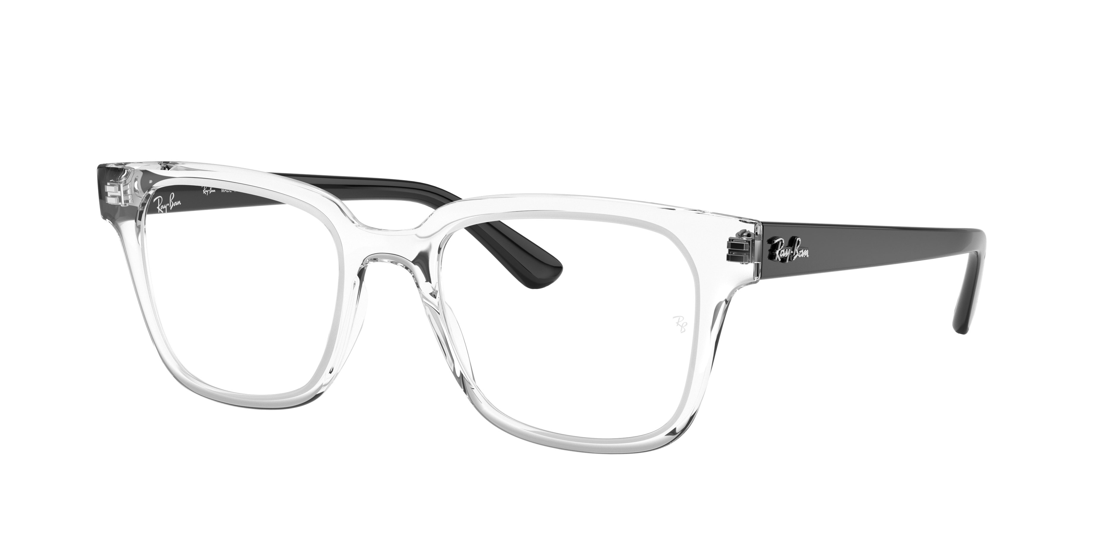 transparent frame glasses ray ban
