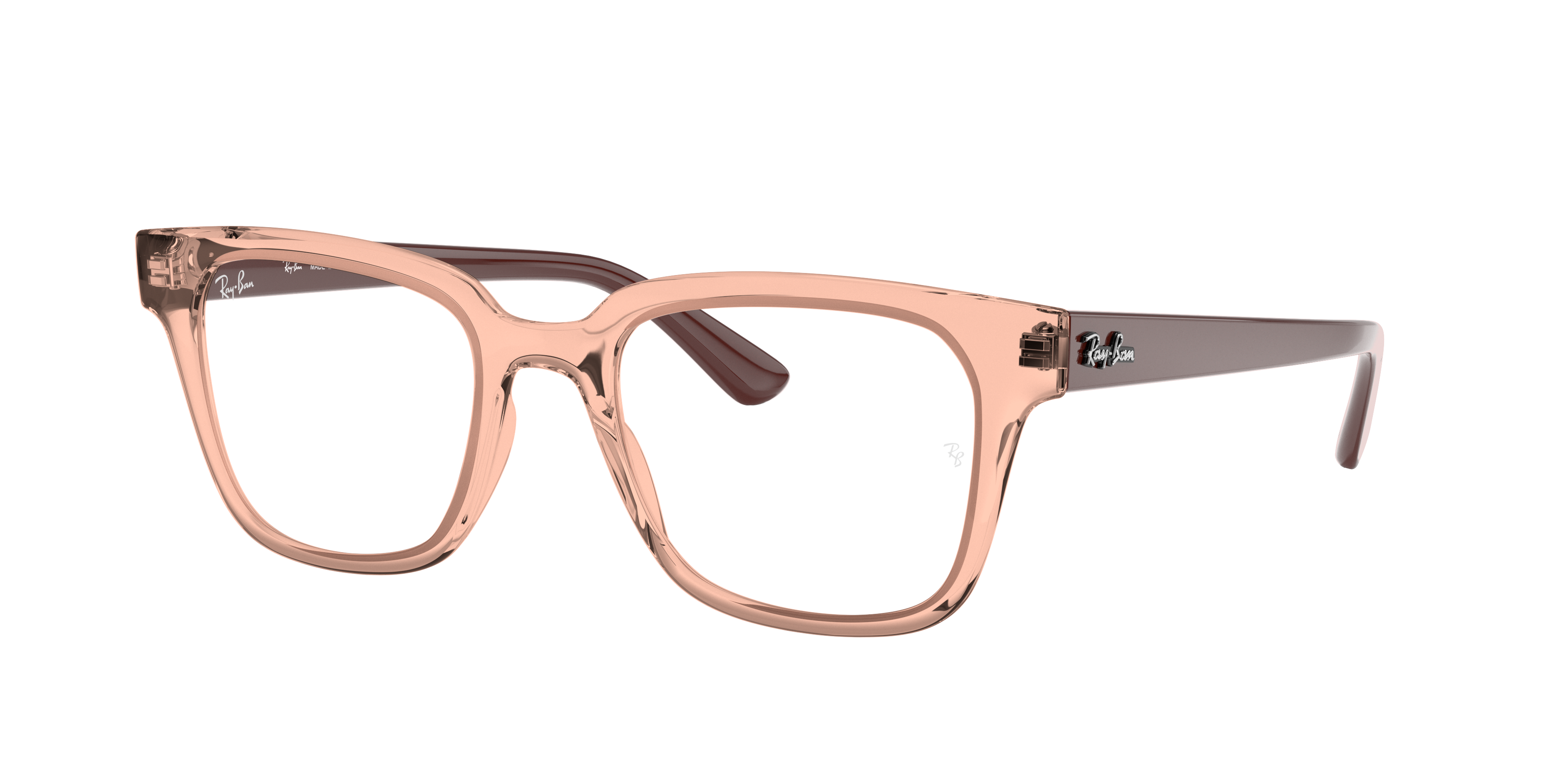 Rb4323v Optics Eyeglasses with Transparent Pink Frame RB4323VF RayBan® Rb4323v Optics Eyeglasses with Transparent Pink Frame RB4323VF RayBan®