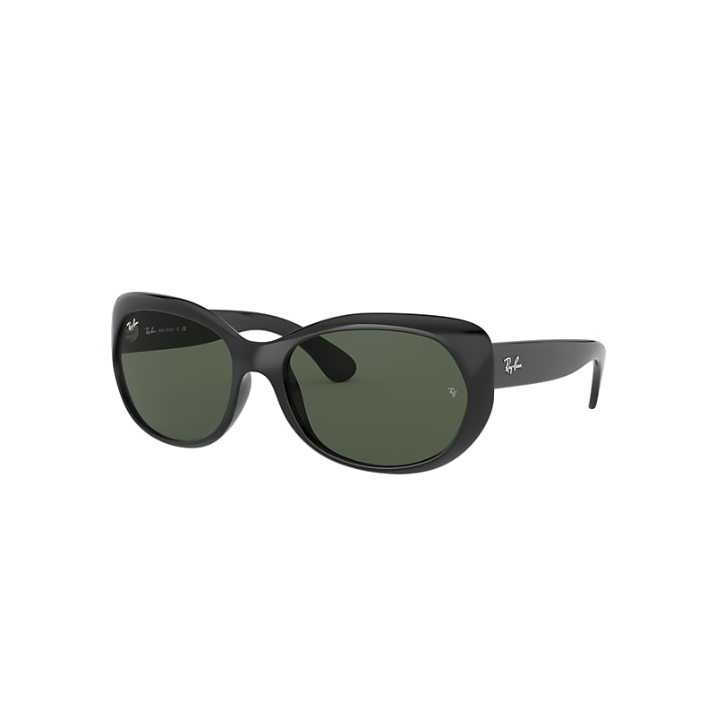 Ray-Ban Rb4325 Sunglasses Black Frame Green Lenses 59-18