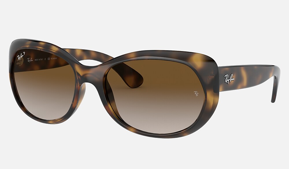 レビュー高評価のおせち贈り物 RB4325F Sunglasses in Light Havana and Polarized Brown 小物