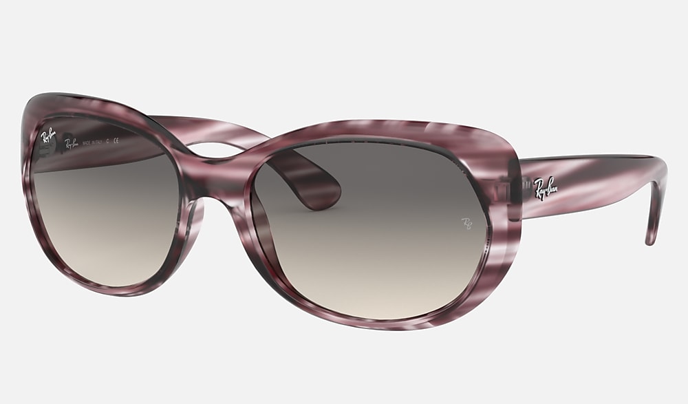 レイバン　RAY-BAN    RB4325F RB4325 Sunglasses in Striped Bordeaux Havana and Grey
