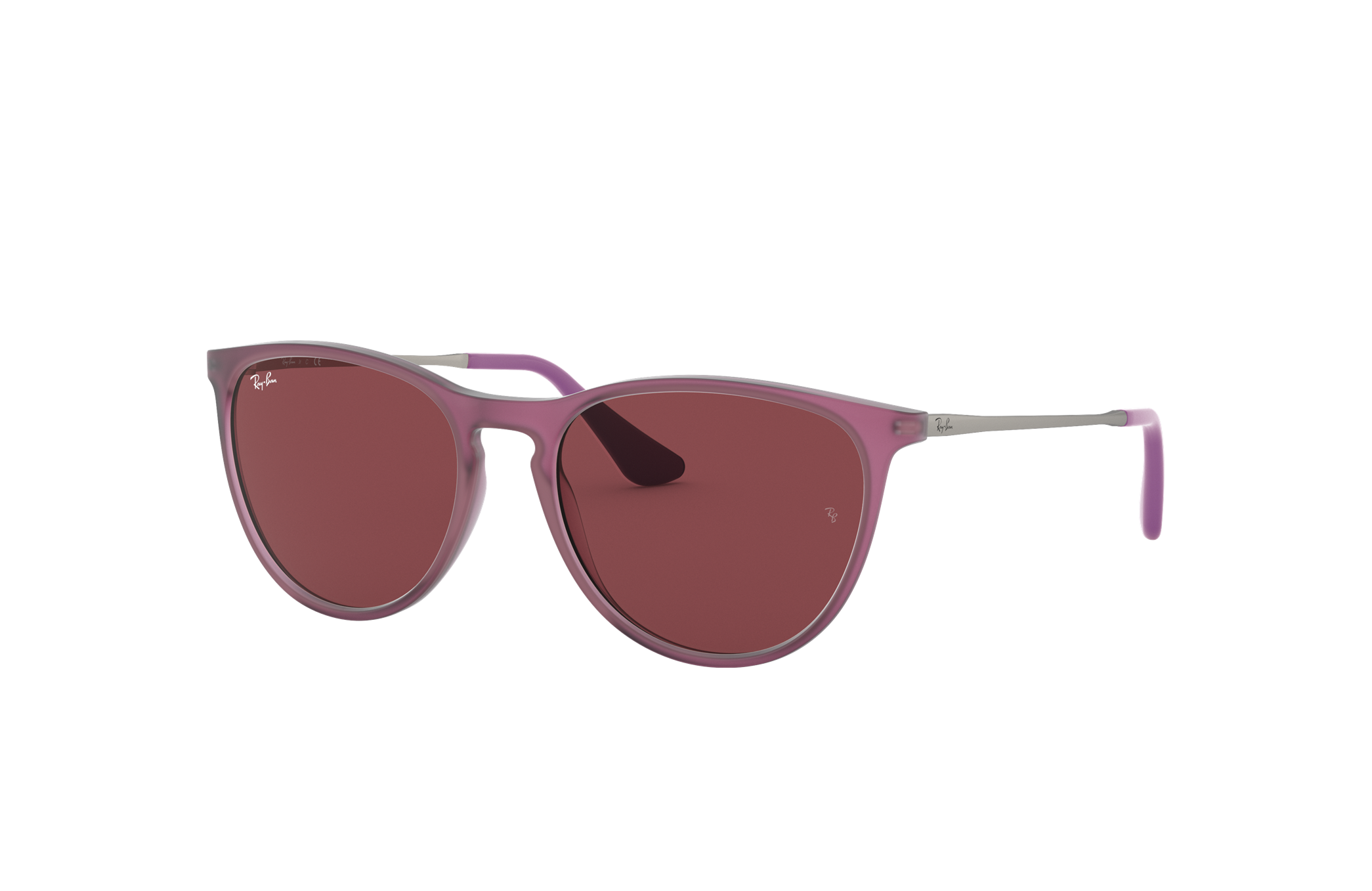 Occhiali da Sole Erika Kids in Rubber Transparent Fuxia e Viola Scuro |  Ray-Ban®