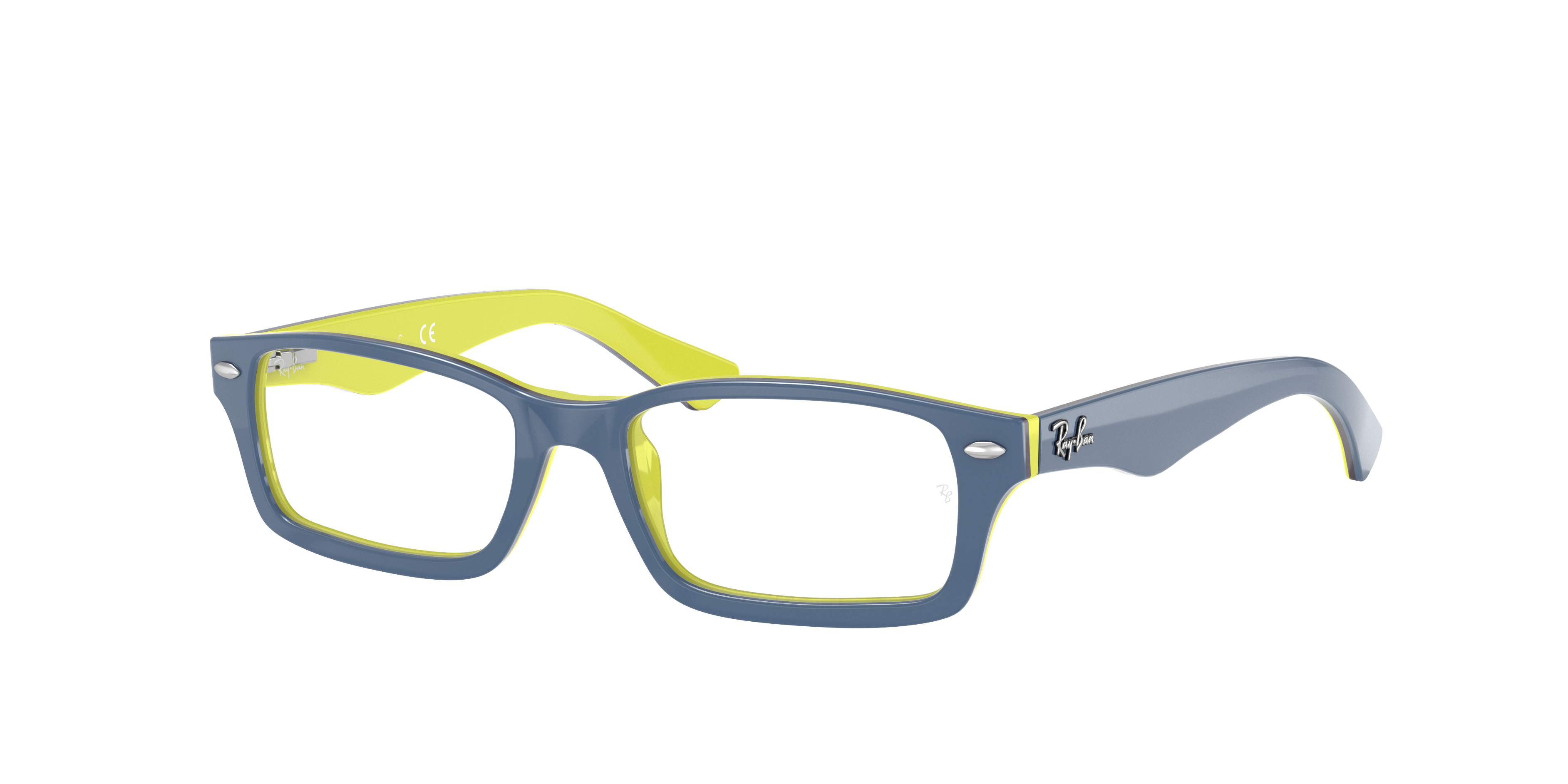 Rb1530 Optics Kids Eyeglasses with Blue On Yellow Black Frame RY1530