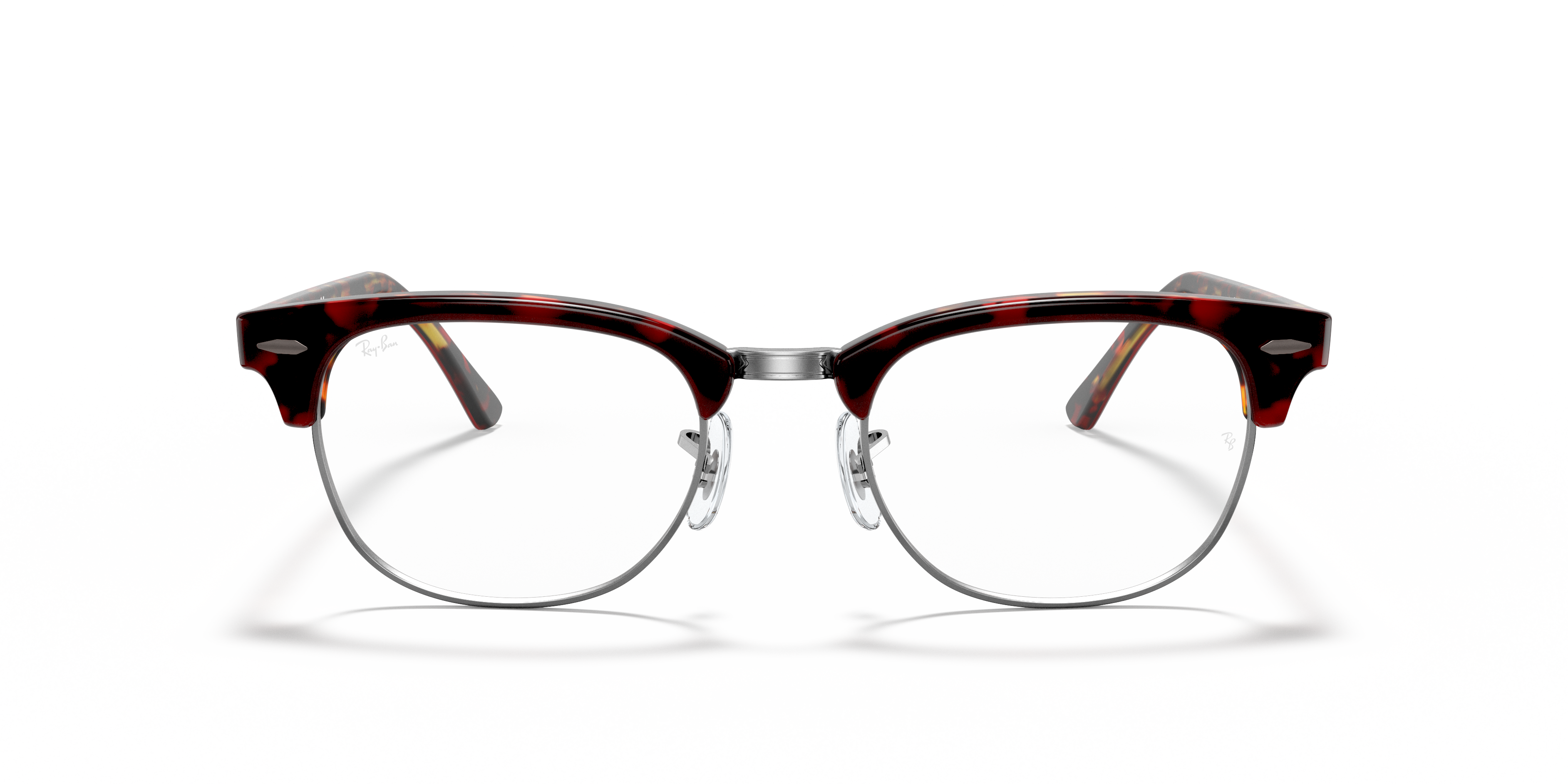 ray ban clubmaster eyeglasses red havana