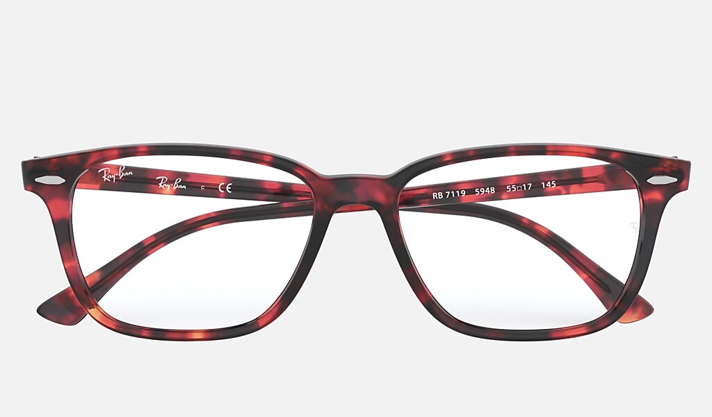 Onheil AIDS Snikken Rb7119 Optics Eyeglasses with Pink Havana Frame | Ray-Ban®