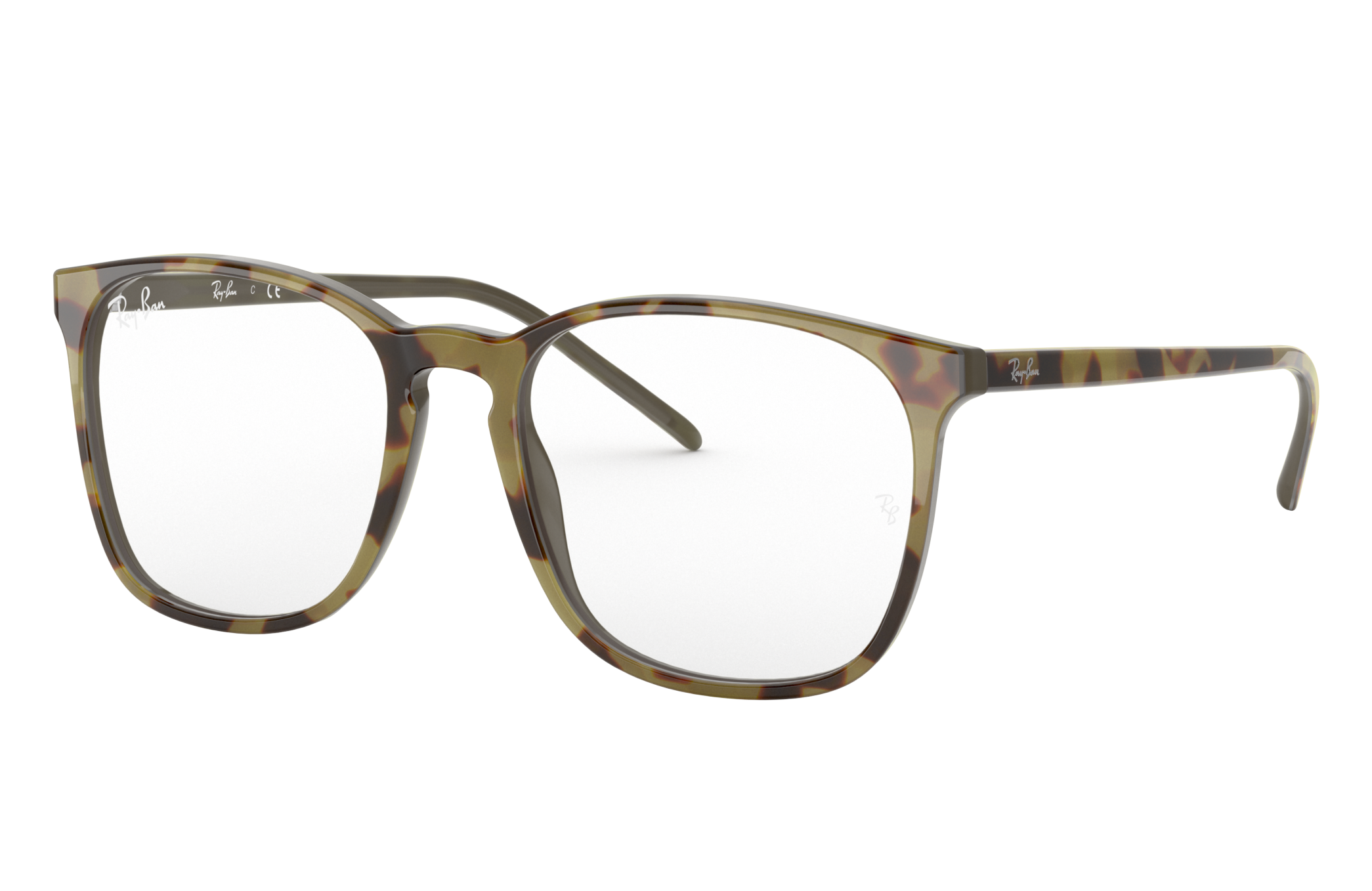 ray ban havana green eyeglasses